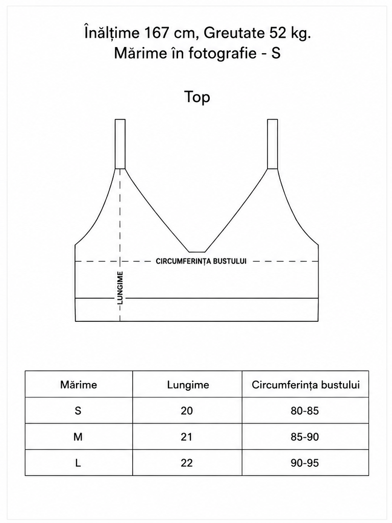 Sutien bralette Classic S,M,L